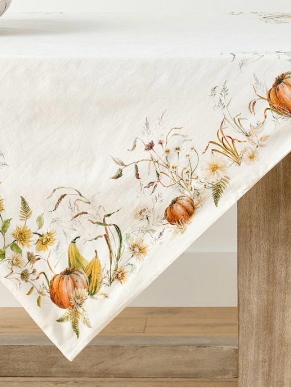 NWT Pottery Barn Bedford Harvest Cotton/Linen Table Throw